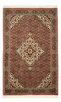 Persisk tæppe - Bijar - 141 x 89 cm - mørk beige