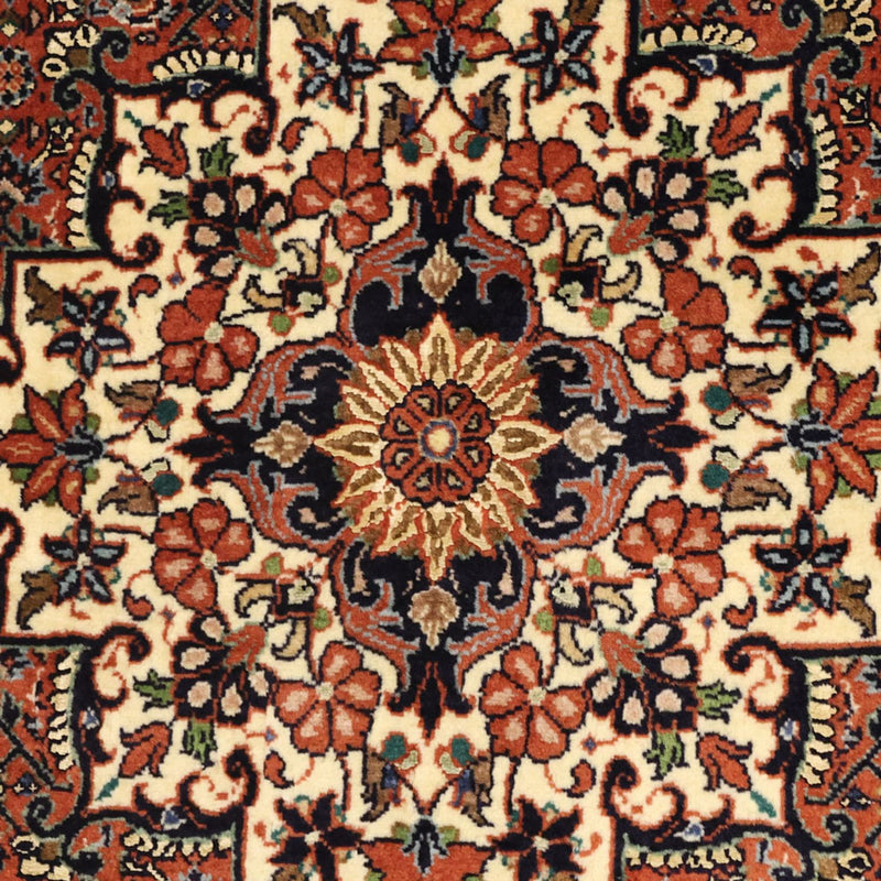Persisk tæppe - Bijar - 141 x 89 cm - mørk beige
