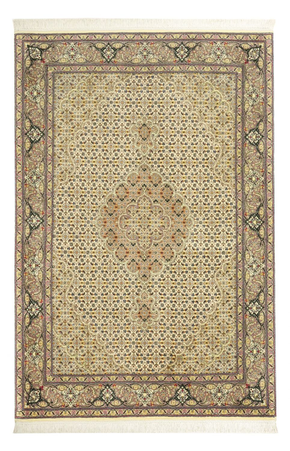 Persisk tæppe - Tabriz - Royal - 152 x 101 cm - olivengrøn