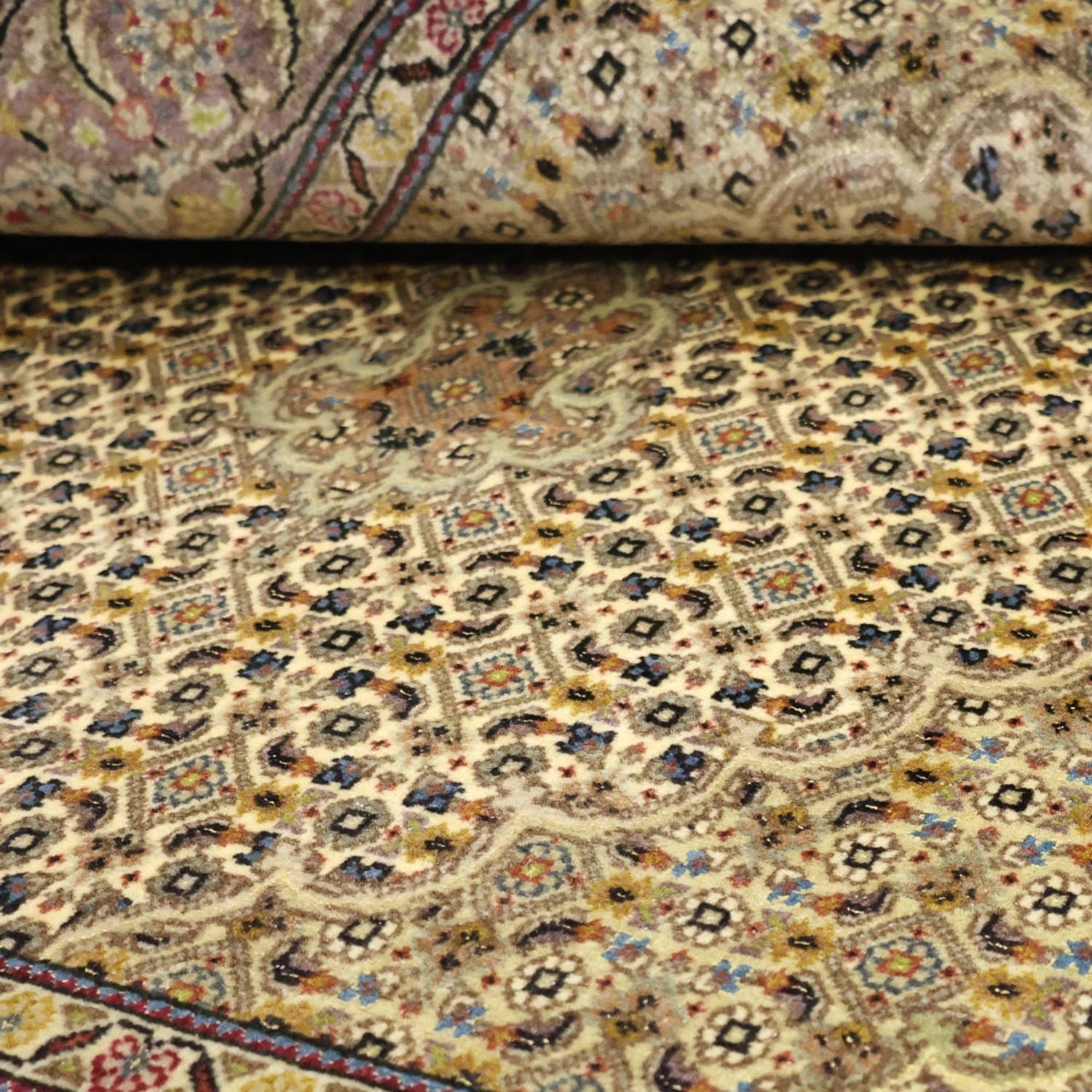 Persisk tæppe - Tabriz - Royal - 152 x 101 cm - olivengrøn