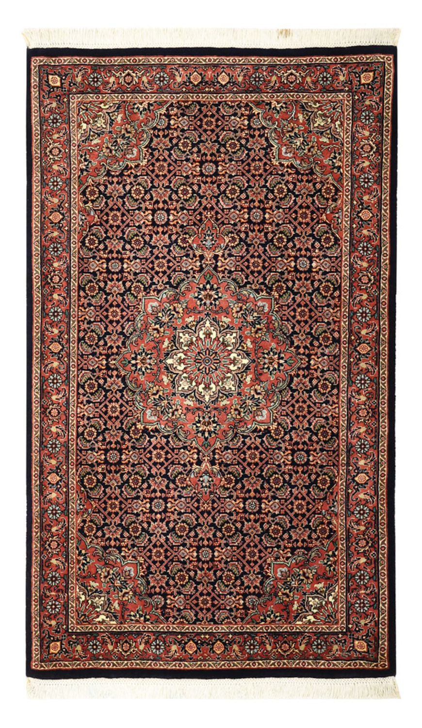 Persisk tæppe - Bijar - 131 x 79 cm - mørkerød