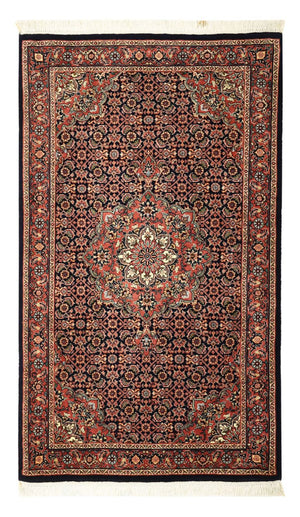 Persisk tæppe - Bijar - 131 x 79 cm - mørkerød
