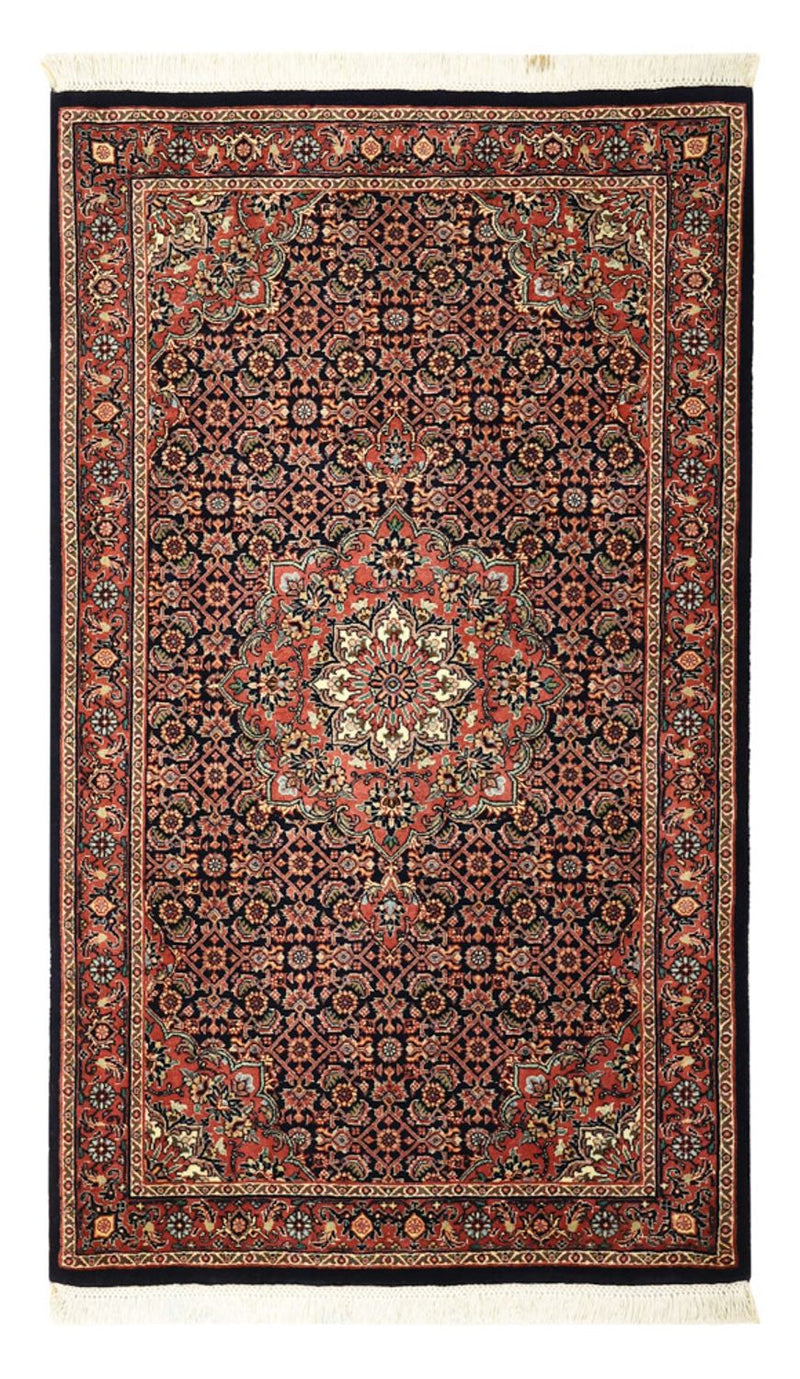 Persisk tæppe - Bijar - 131 x 79 cm - mørkerød