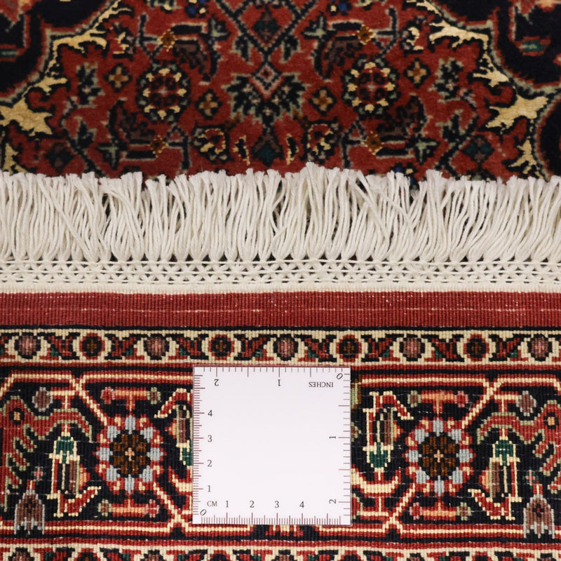 Persisk tæppe - Bijar - 139 x 68 cm - mørkerød