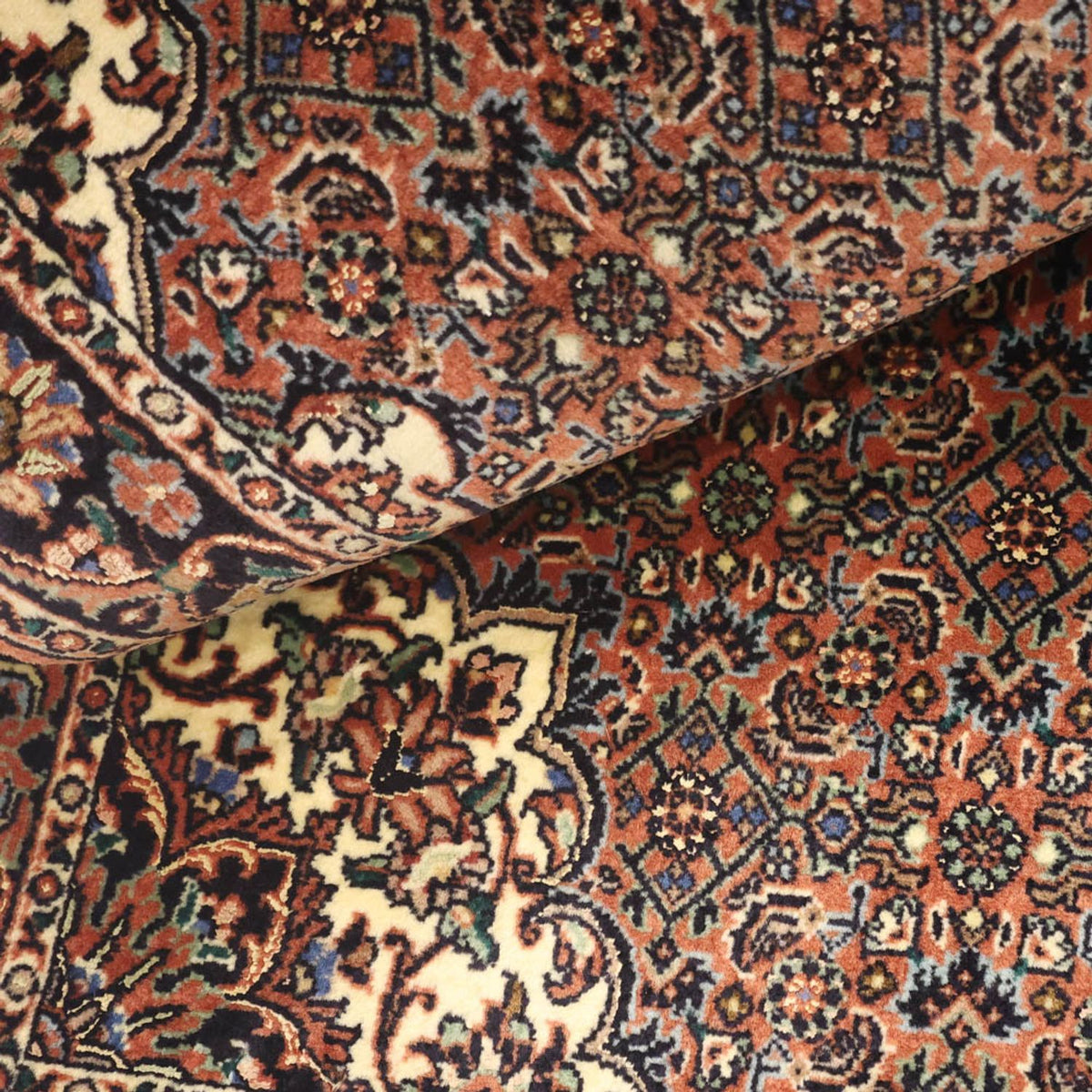 Persisk tæppe - Bijar - 144 x 70 cm - mørk beige