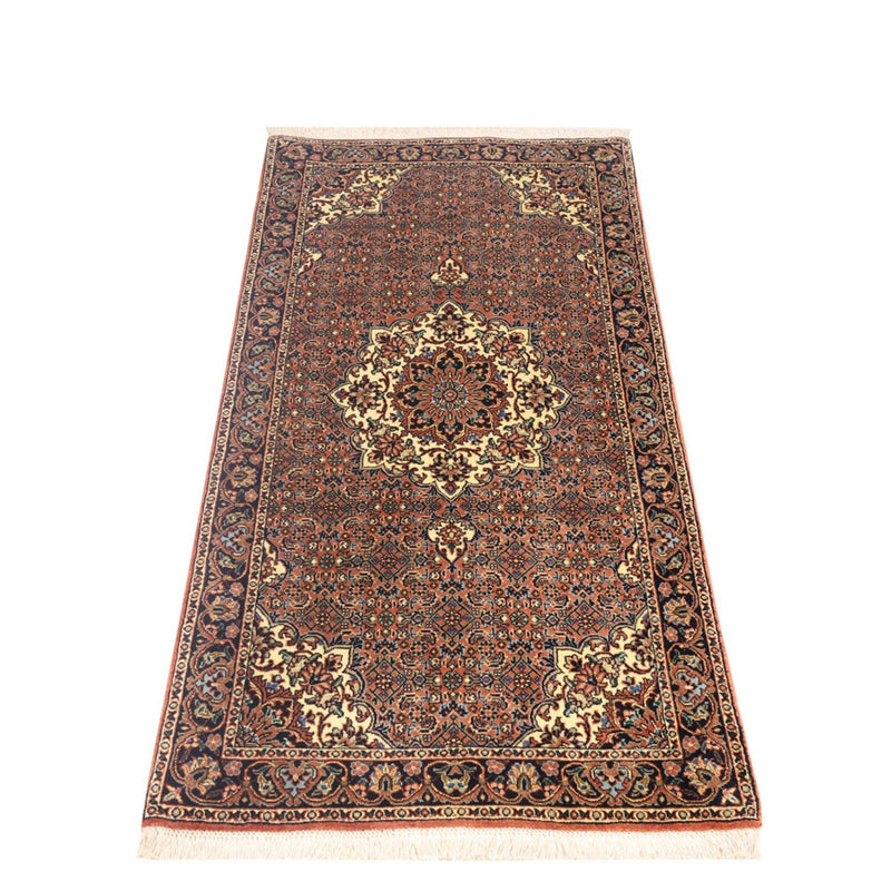 Persisk tæppe - Bijar - 144 x 70 cm - mørk beige