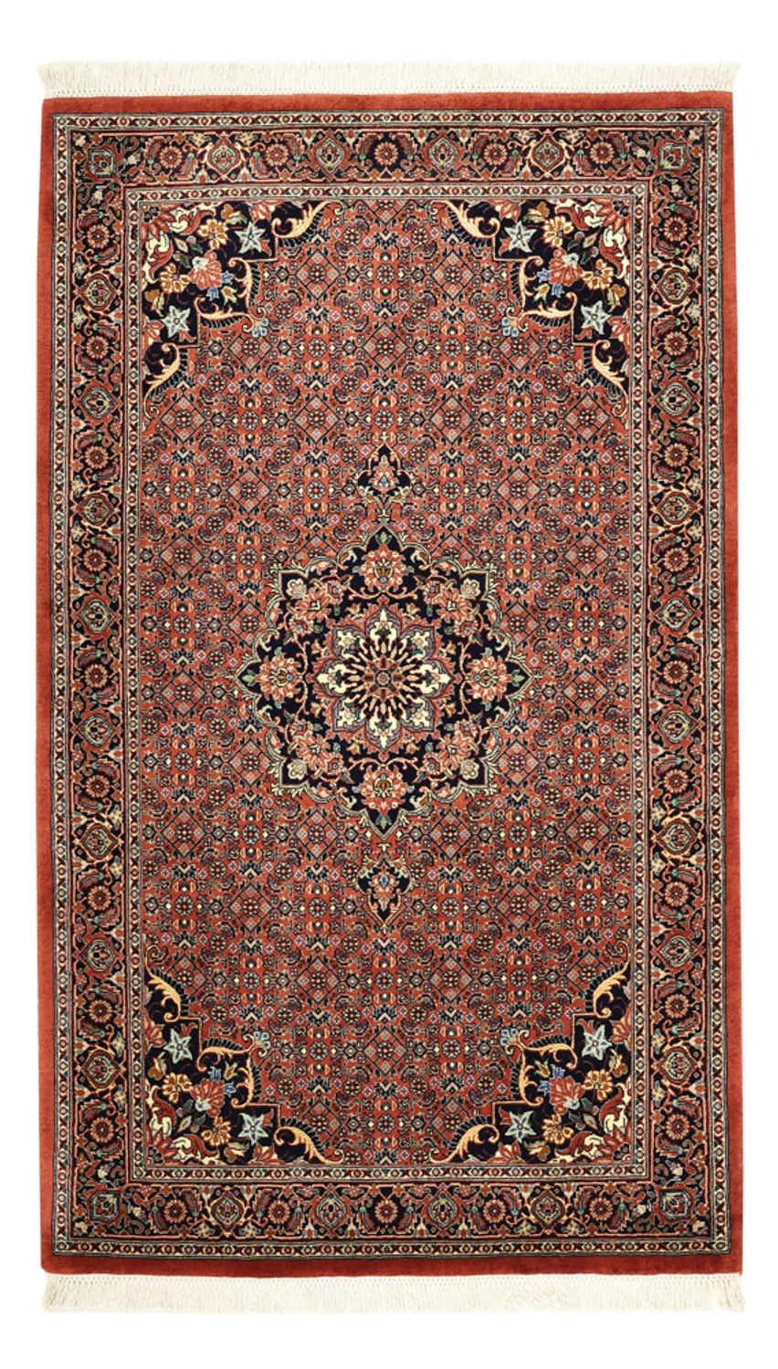 Persisk tæppe - Bijar - 153 x 91 cm - mørkerød