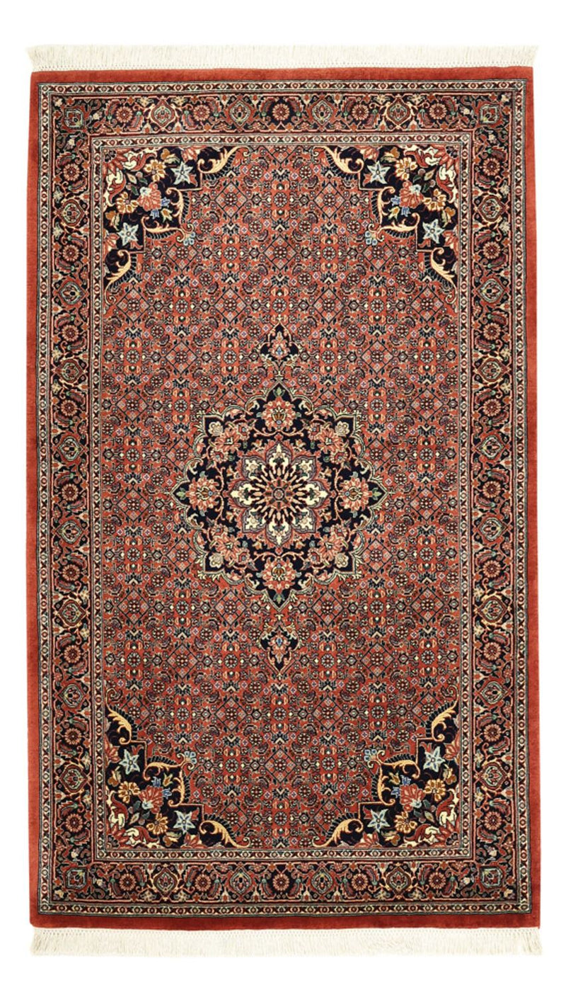 Persisk tæppe - Bijar - 153 x 91 cm - mørkerød