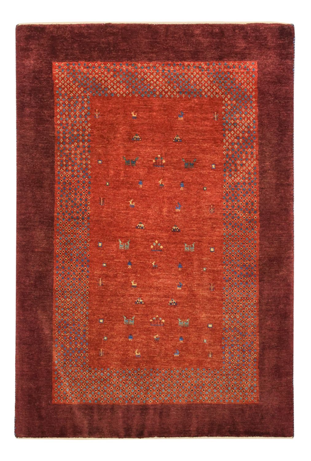 Gabbeh-tæppe - Kashkuli Persisk - 157 x 104 cm - rød