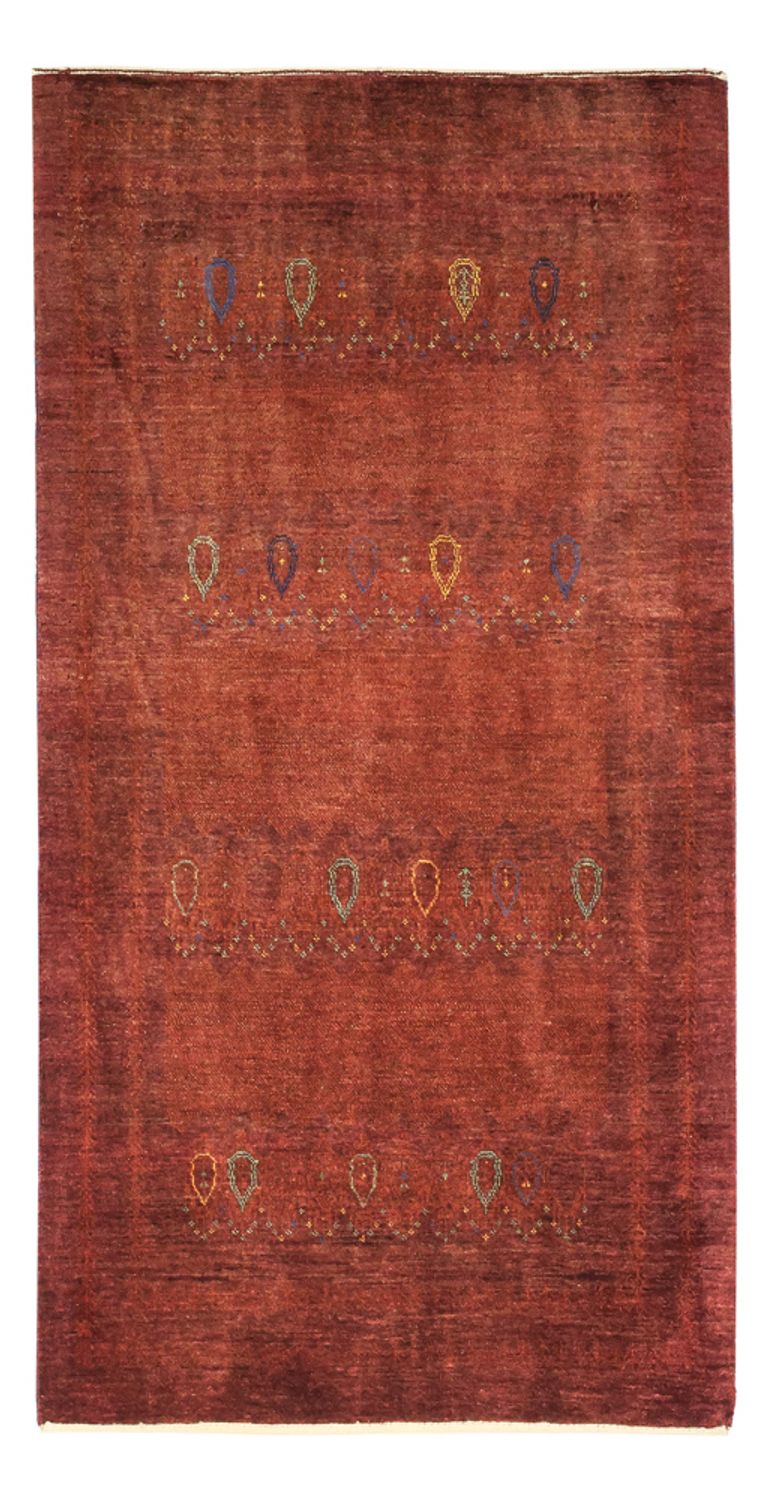 Gabbeh-tæppe - Kashkuli Persisk - 155 x 80 cm - mørkerød