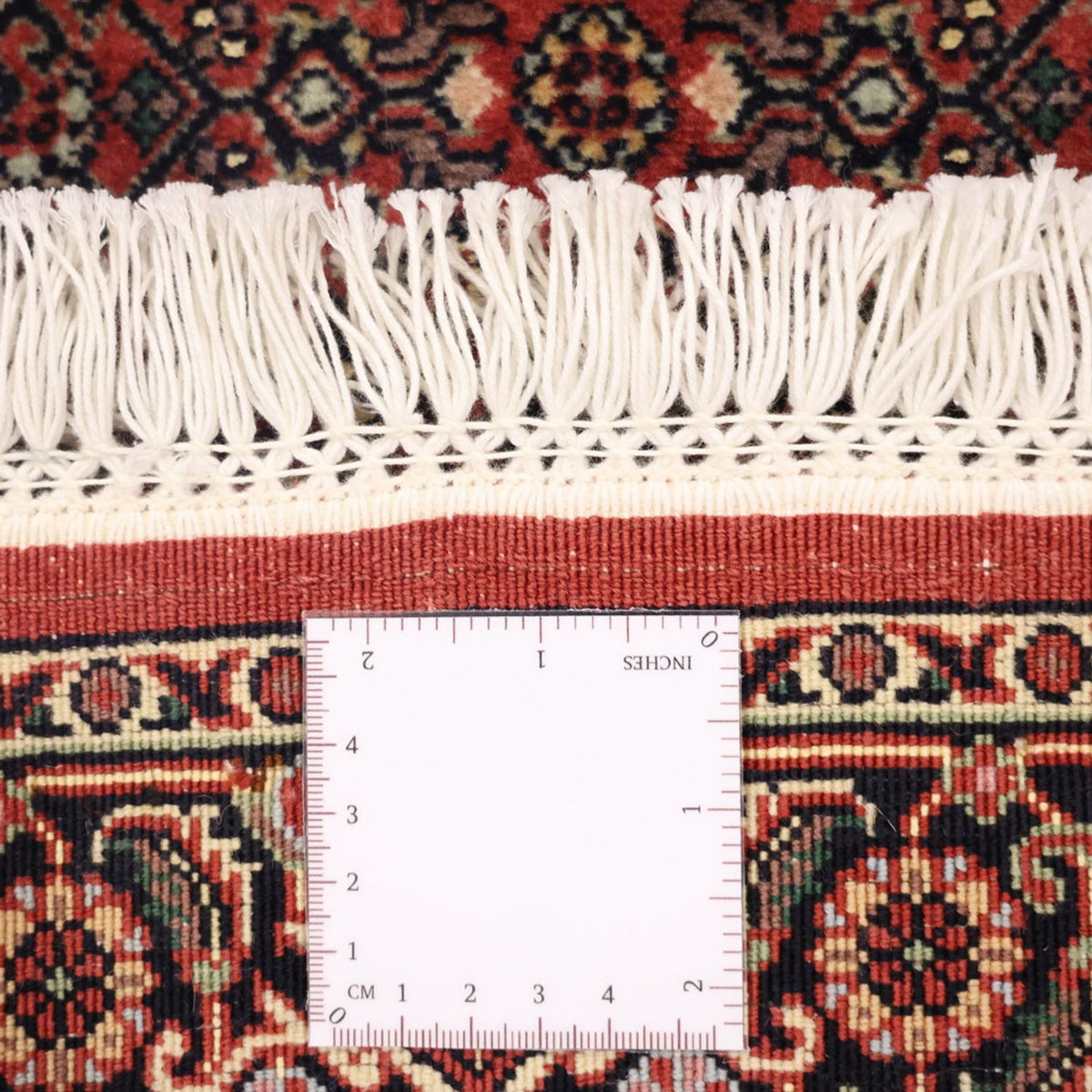 Persisk tæppe - Bijar - 136 x 70 cm - mørkerød