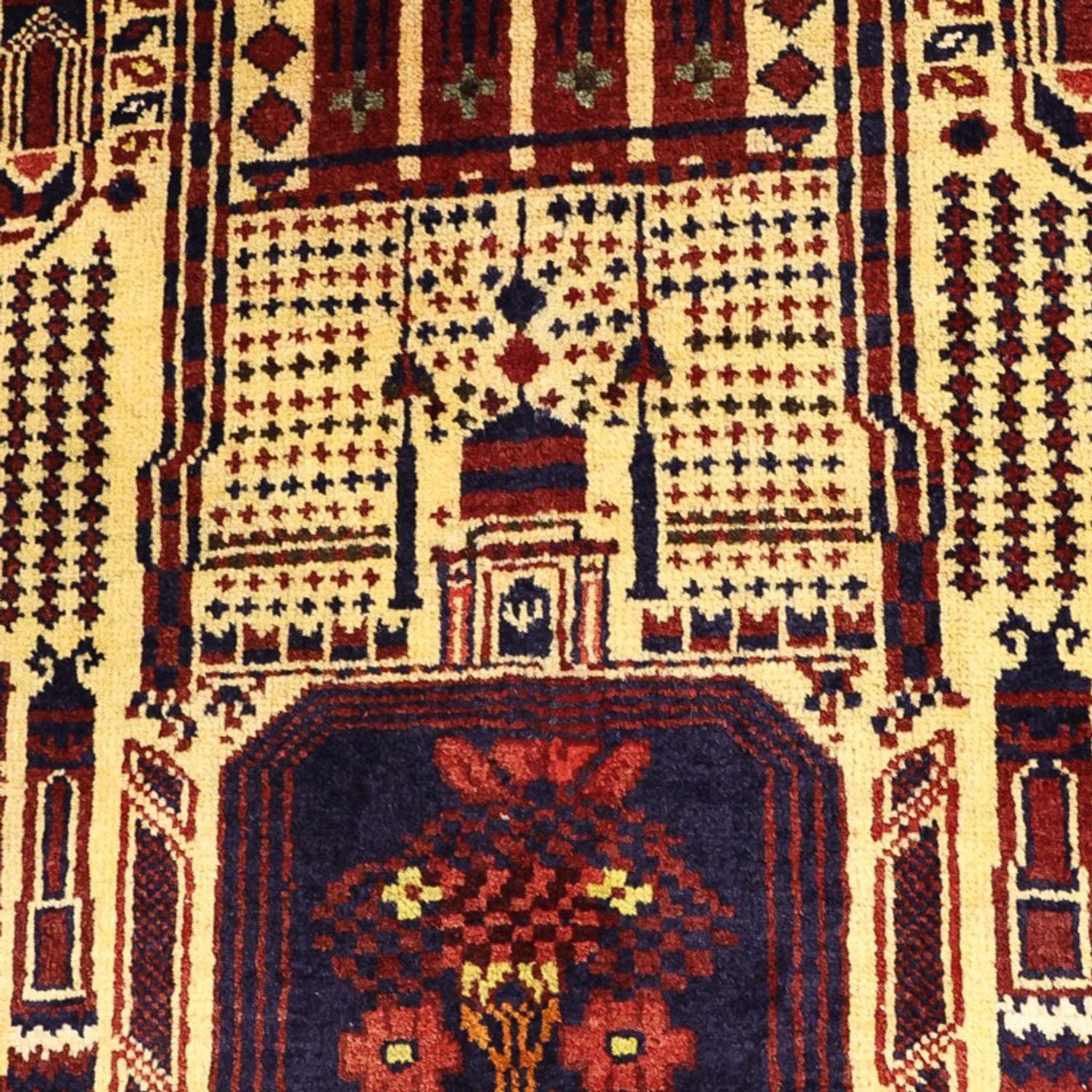 Baluch-tæppe - 142 x 96 cm - flerfarvet