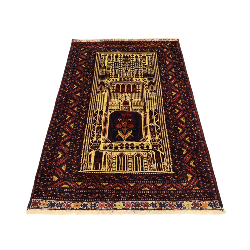 Baluch-tæppe - 142 x 96 cm - flerfarvet