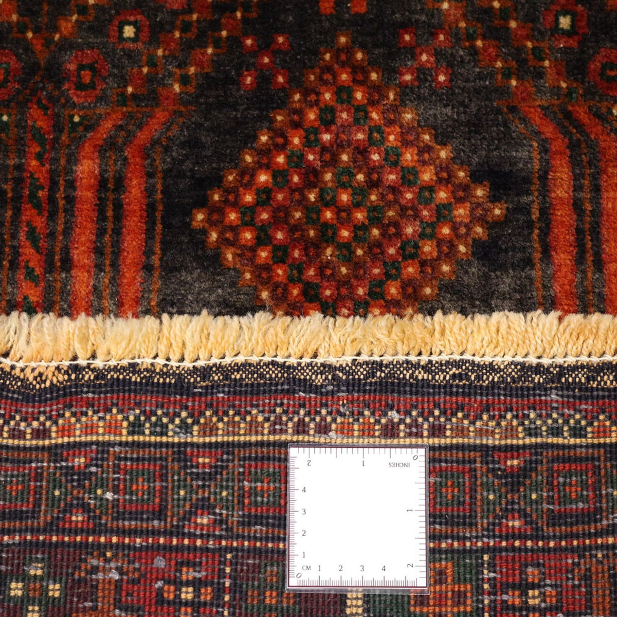 Løber Baluch-tæppe - 292 x 110 cm - mørkerød