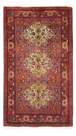 Løber Baluch-tæppe - 223 x 128 cm - mørkerød