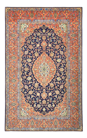 Persisk tæppe - Bijar - Royal - 220 x 136 cm - mørkeblå