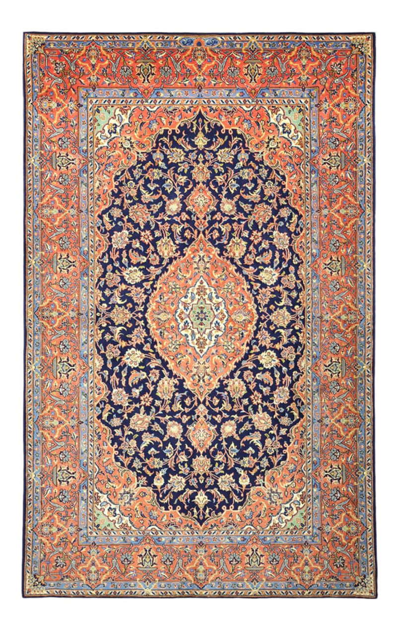 Persisk tæppe - Bijar - Royal - 220 x 136 cm - mørkeblå