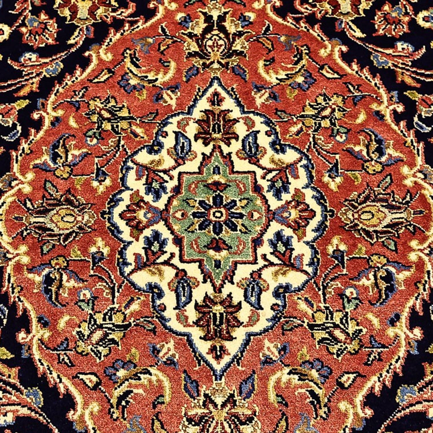 Persisk tæppe - Bijar - Royal - 220 x 136 cm - mørkeblå