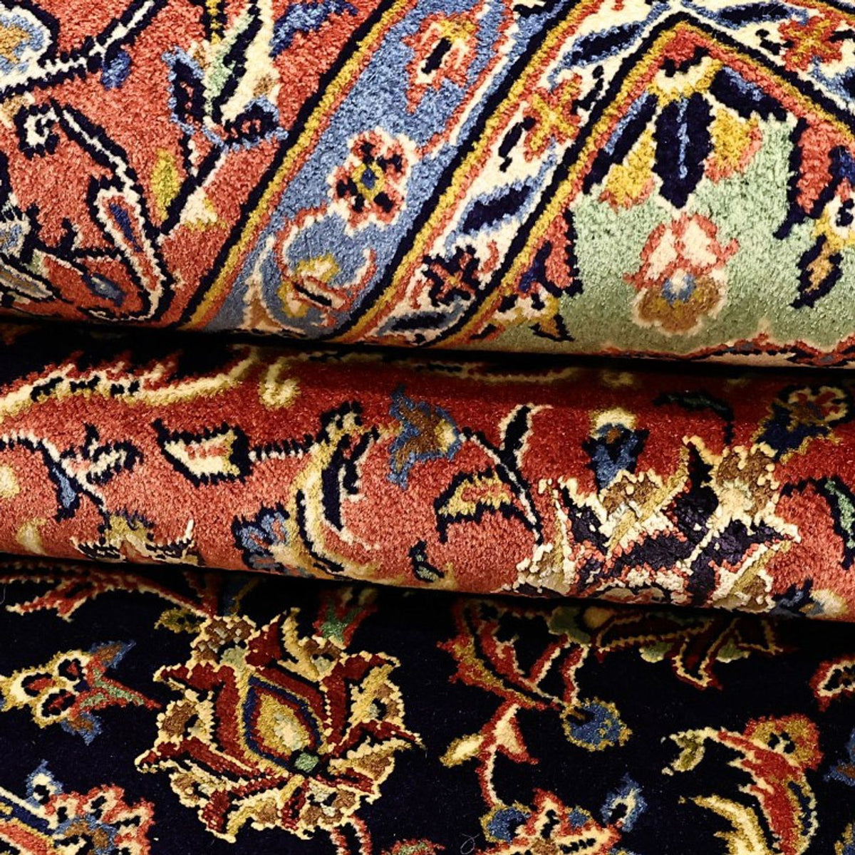 Persisk tæppe - Bijar - Royal - 220 x 136 cm - mørkeblå