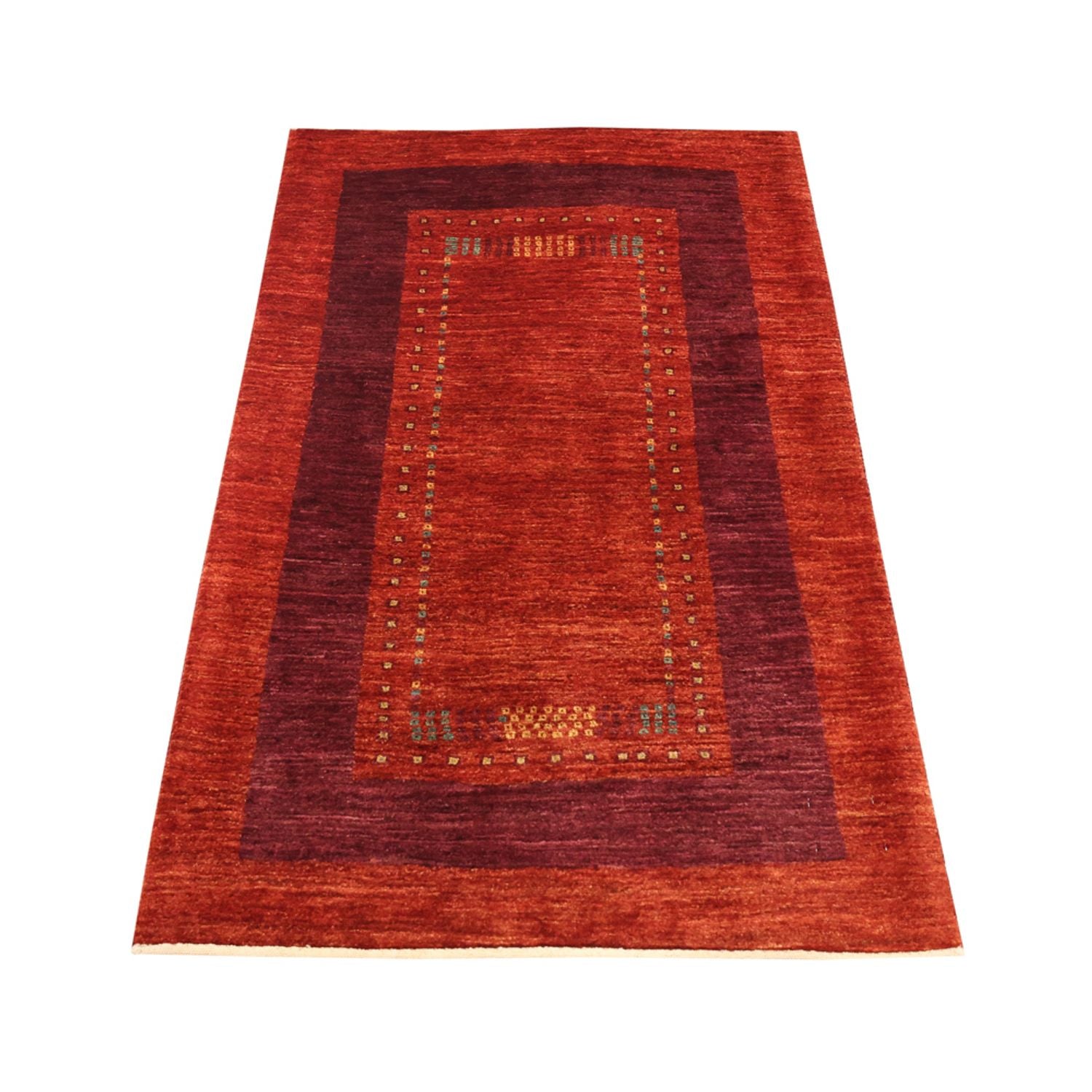 Gabbeh Tæppe - Loribaft Persisk - 128 x 78 cm - flerfarvet