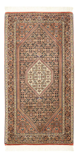 Persisk tæppe - Bijar - 134 x 70 cm - mørk beige
