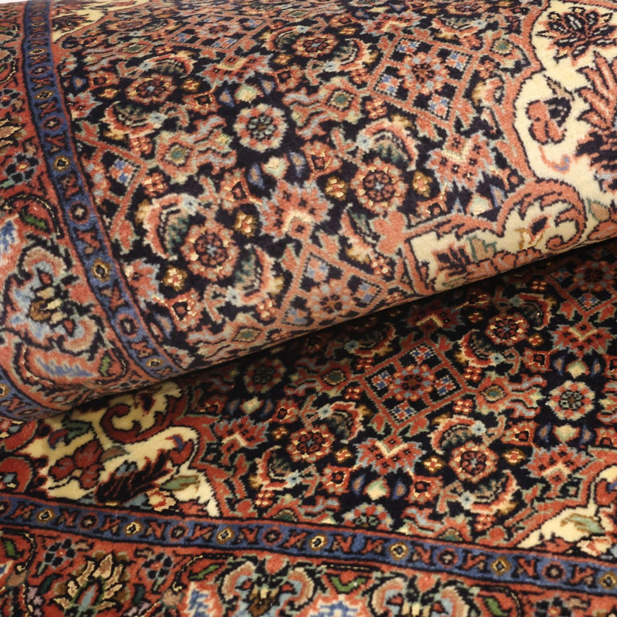 Persisk tæppe - Bijar - 138 x 72 cm - mørk beige