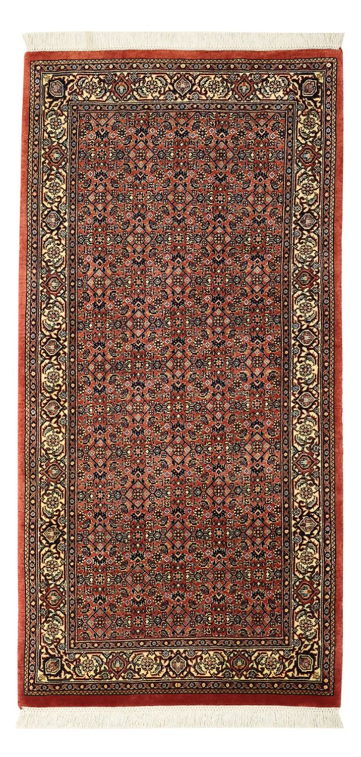 Persisk tæppe - Bijar - 142 x 72 cm - mørk beige