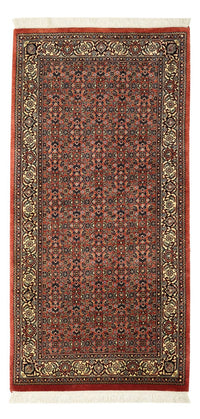 Persisk tæppe - Bijar - 142 x 72 cm - mørk beige