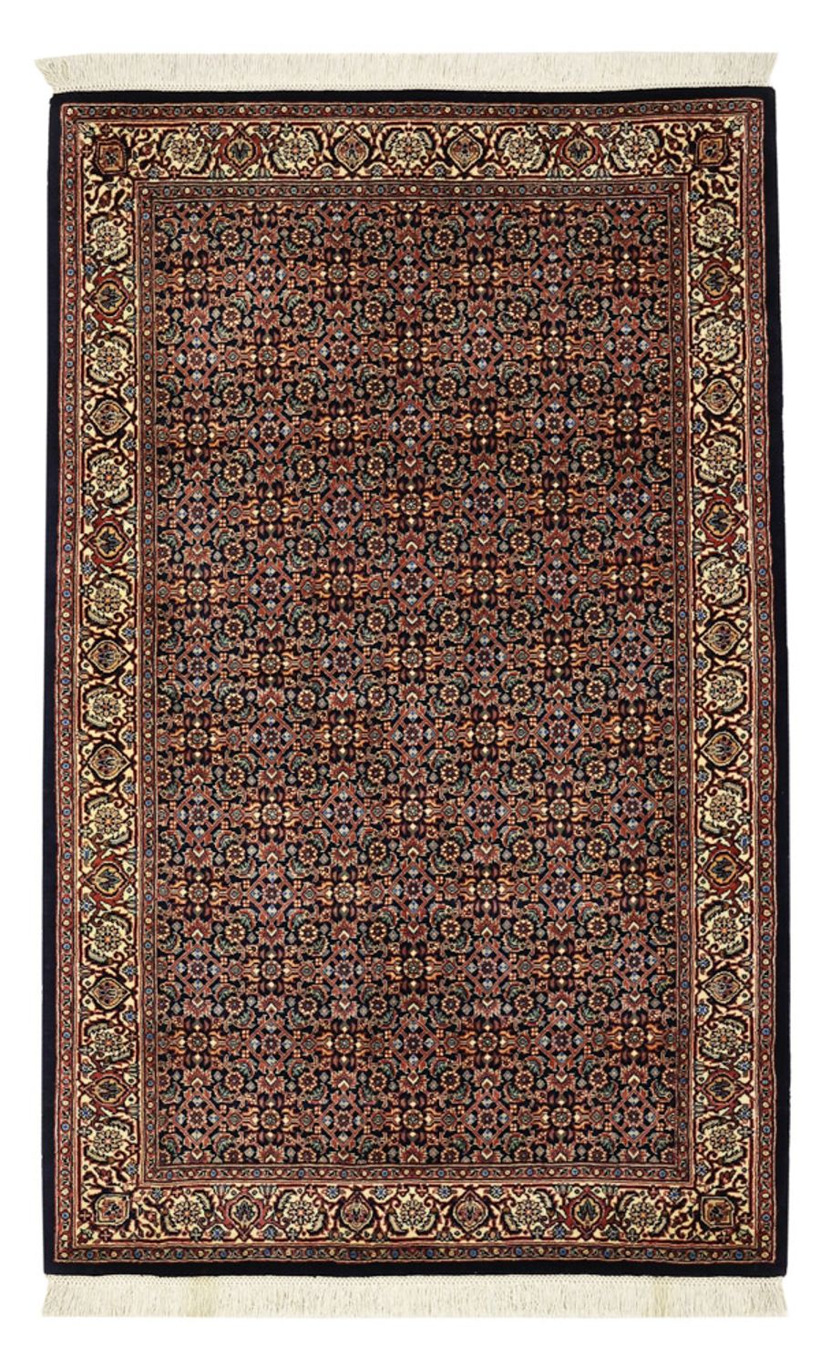 Persisk tæppe - Bijar - 146 x 90 cm - mørk beige