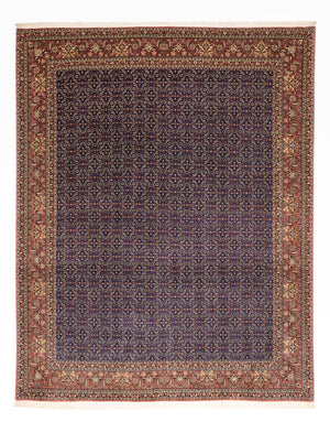 Persisk tæppe - Bijar - Royal - 319 x 256 cm - mørkeblå