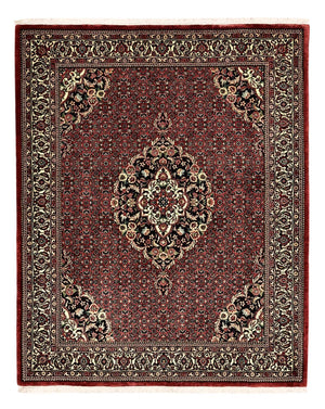 Persisk tæppe - Bijar - Royal - 194 x 153 cm - mørkerød