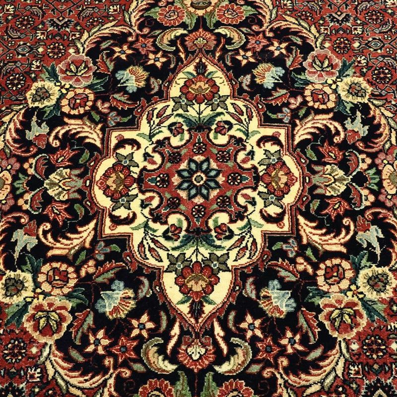 Persisk tæppe - Bijar - Royal - 194 x 153 cm - mørkerød
