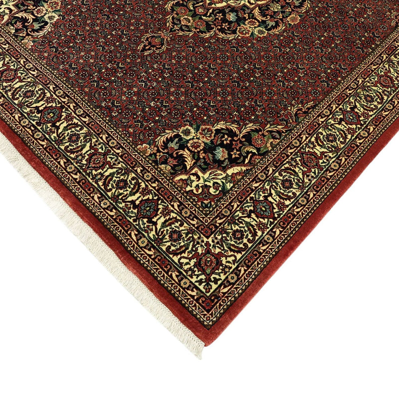 Persisk tæppe - Bijar - Royal - 194 x 153 cm - mørkerød