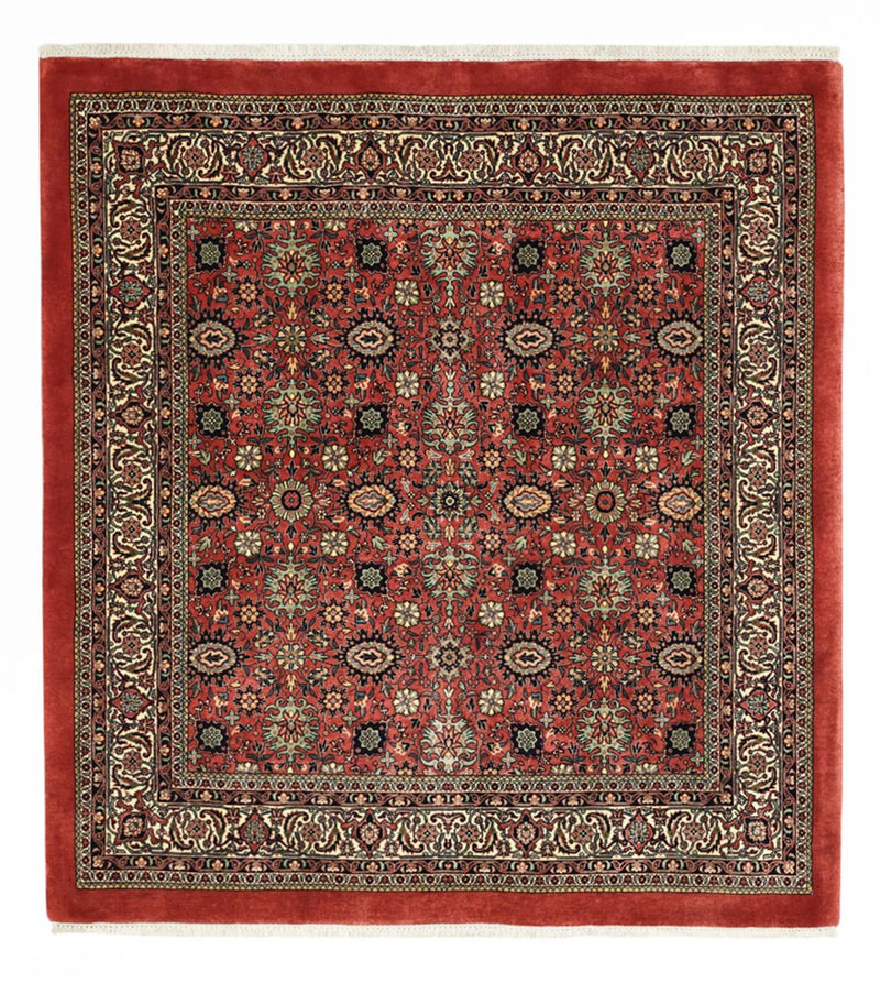 Persisk tæppe - Bijar - Royal - 163 x 153 cm - mørkerød