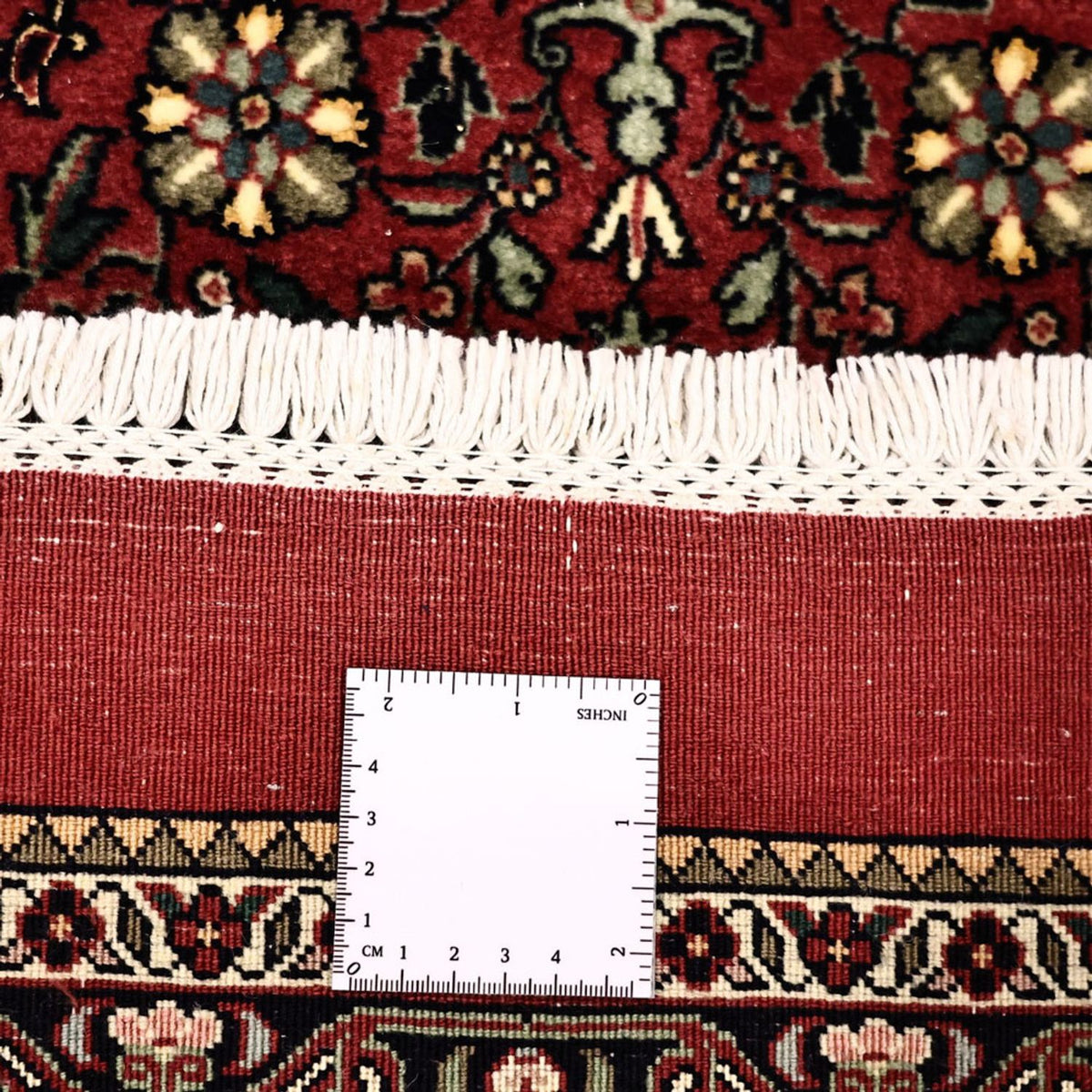 Persisk tæppe - Bijar - Royal - 163 x 153 cm - mørkerød