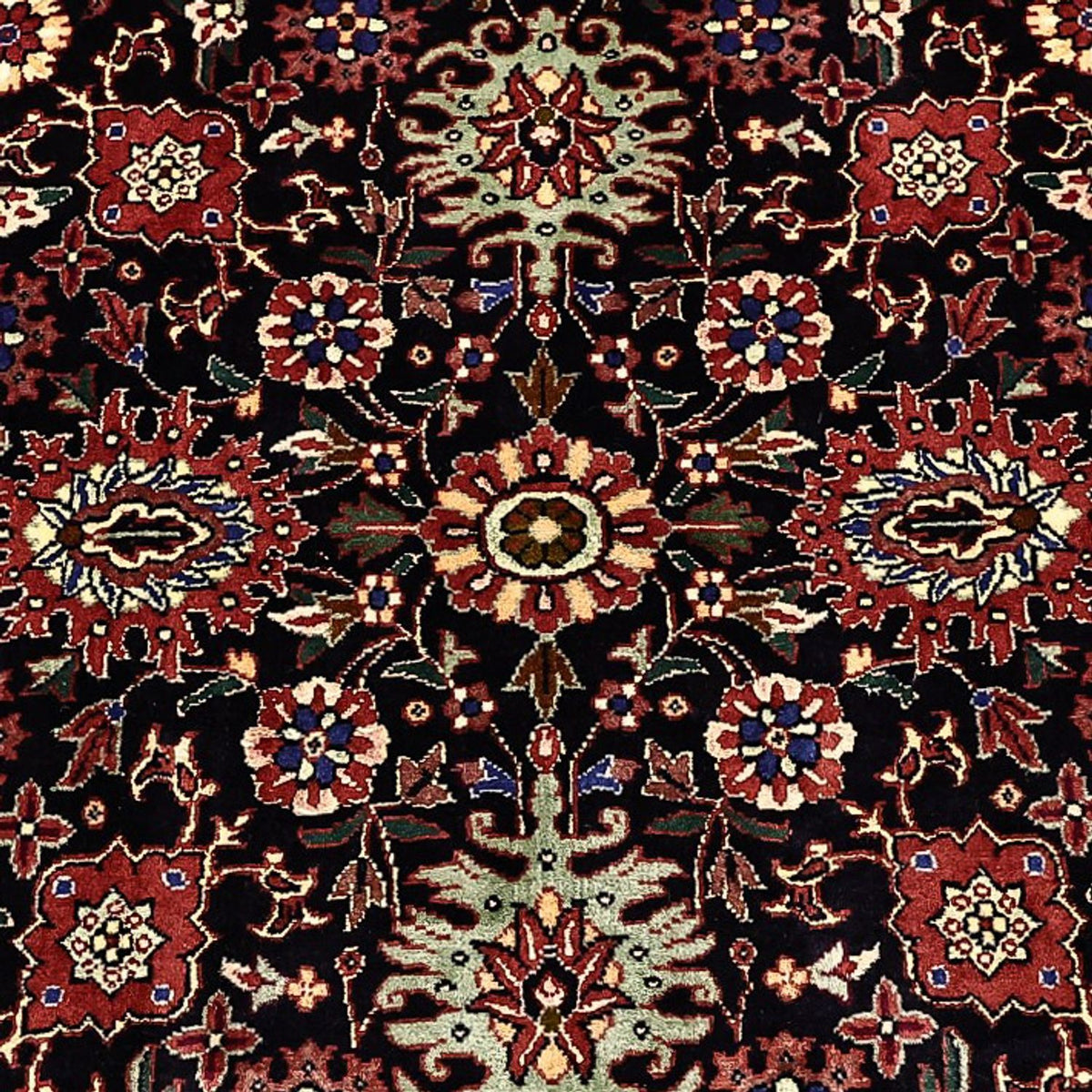 Persisk tæppe - Bijar - Royal - 212 x 130 cm - mørkeblå