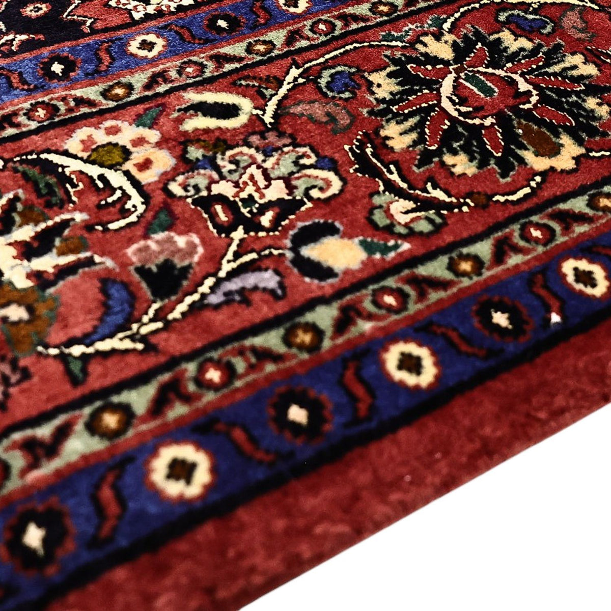 Persisk tæppe - Bijar - Royal - 212 x 130 cm - mørkeblå