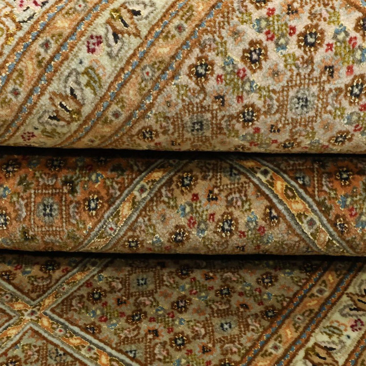 Persisk tæppe - Tabriz - Royal - 208 x 149 cm - mørk beige