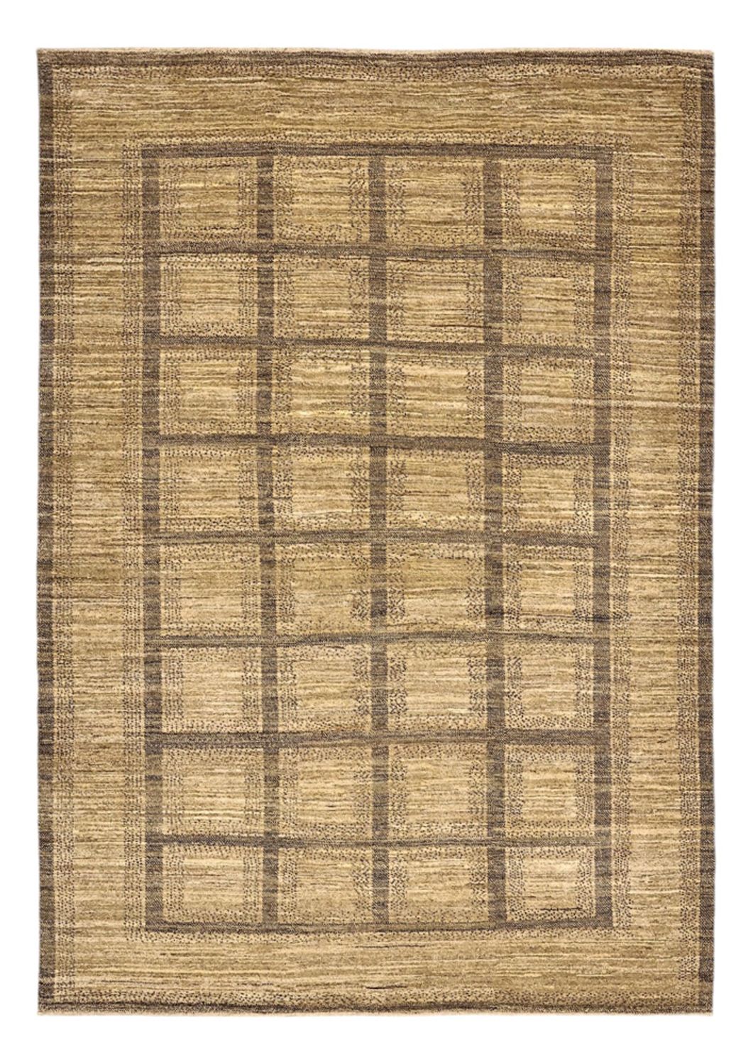 Gabbeh Tæppe - Loribaft Persisk - 283 x 204 cm - mørk beige
