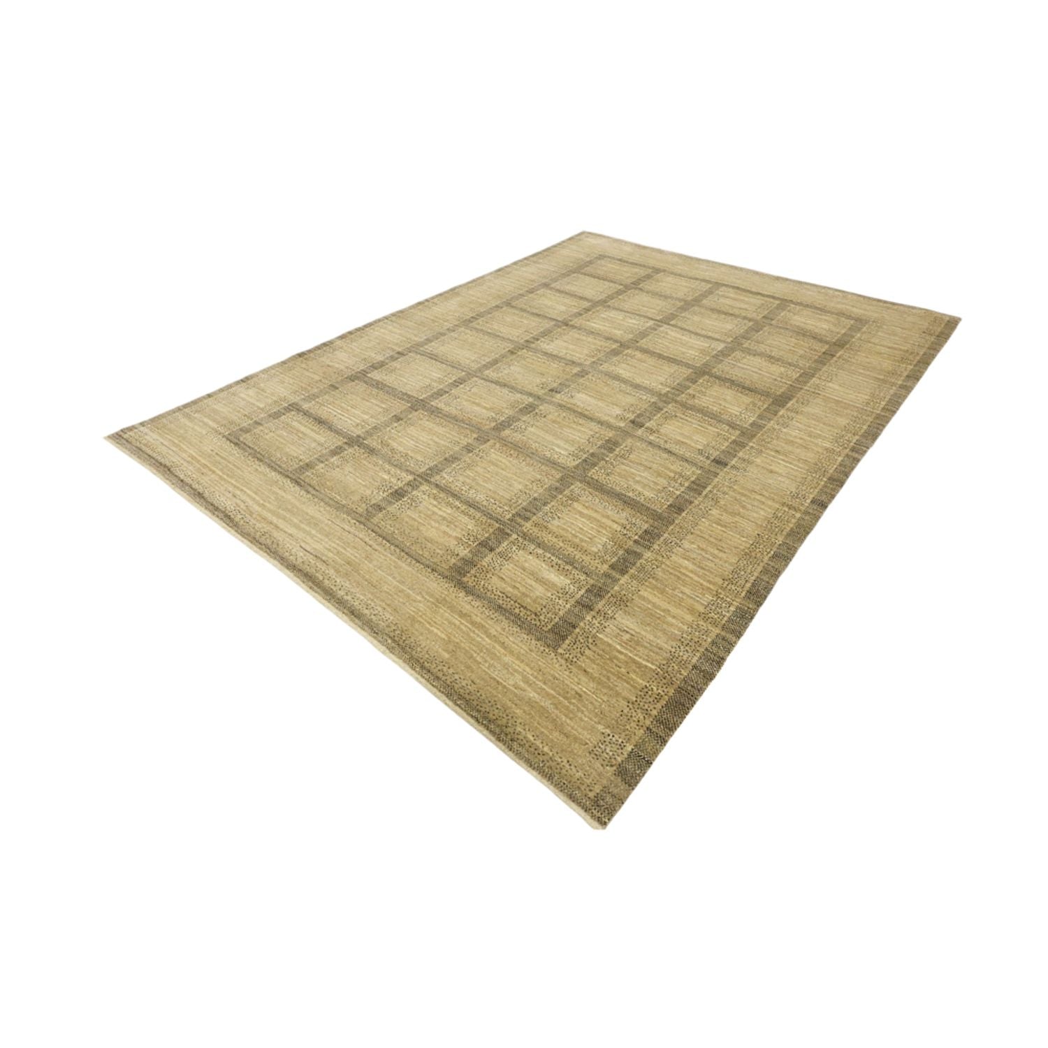 Gabbeh Tæppe - Loribaft Persisk - 283 x 204 cm - mørk beige