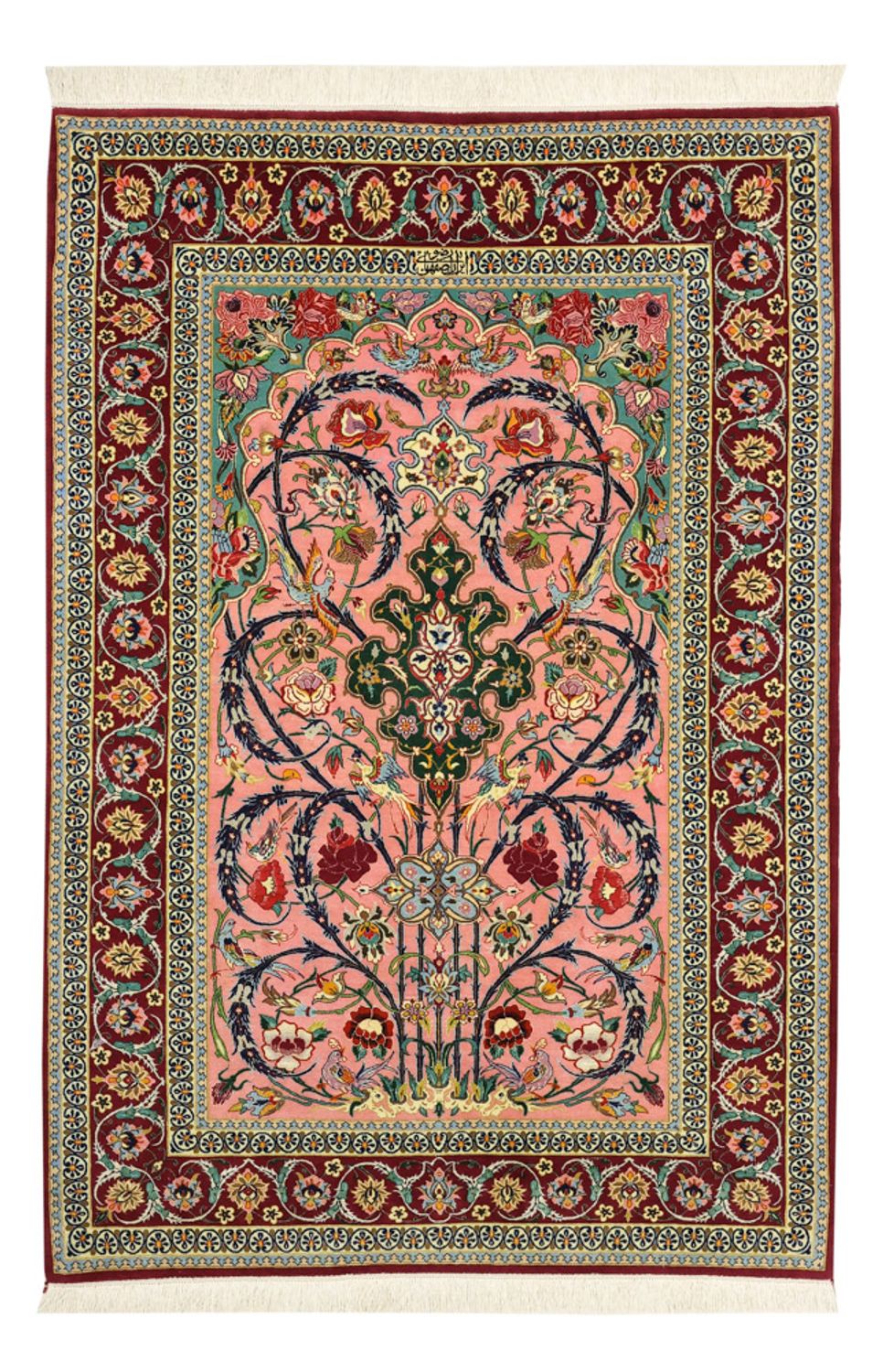 Persisk tæppe - Isfahan - Premium - 161 x 109 cm - flerfarvet