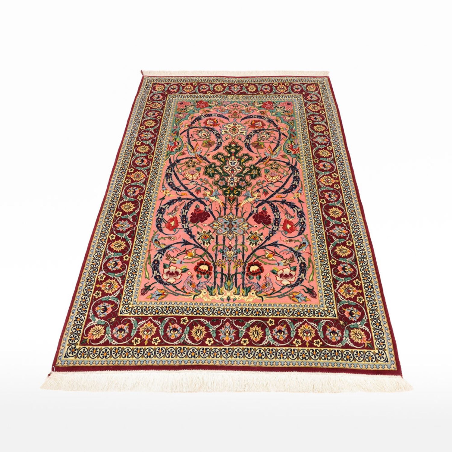 Persisk tæppe - Isfahan - Premium - 161 x 109 cm - flerfarvet
