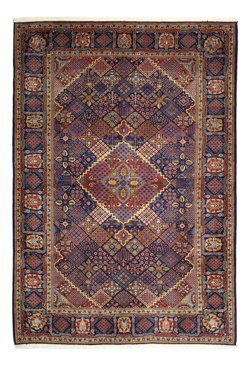 Persisk tæppe - Keshan - 211 x 143 cm - mørkeblå
