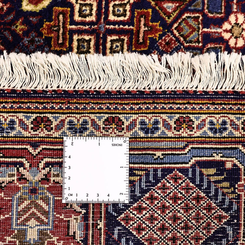 Persisk tæppe - Keshan - 211 x 143 cm - mørkeblå