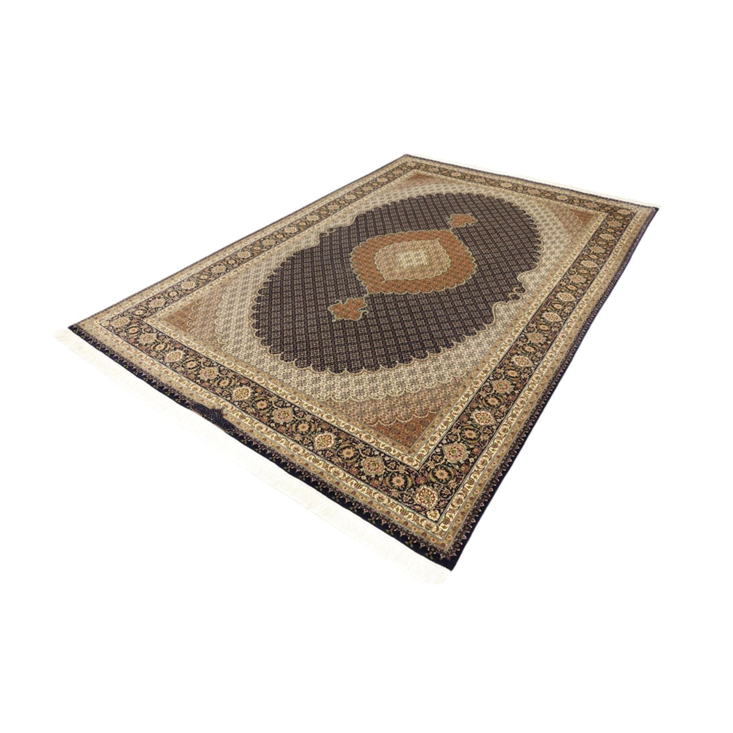 Persisk tæppe - Tabriz - 299 x 204 cm - mørk beige