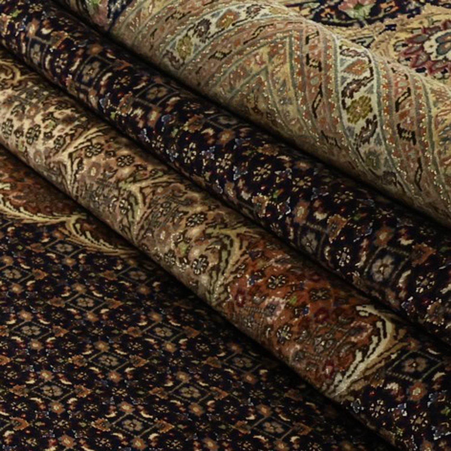 Persisk tæppe - Tabriz - Royal - Halskæde af silke - 362 x 251 cm - mørk beige