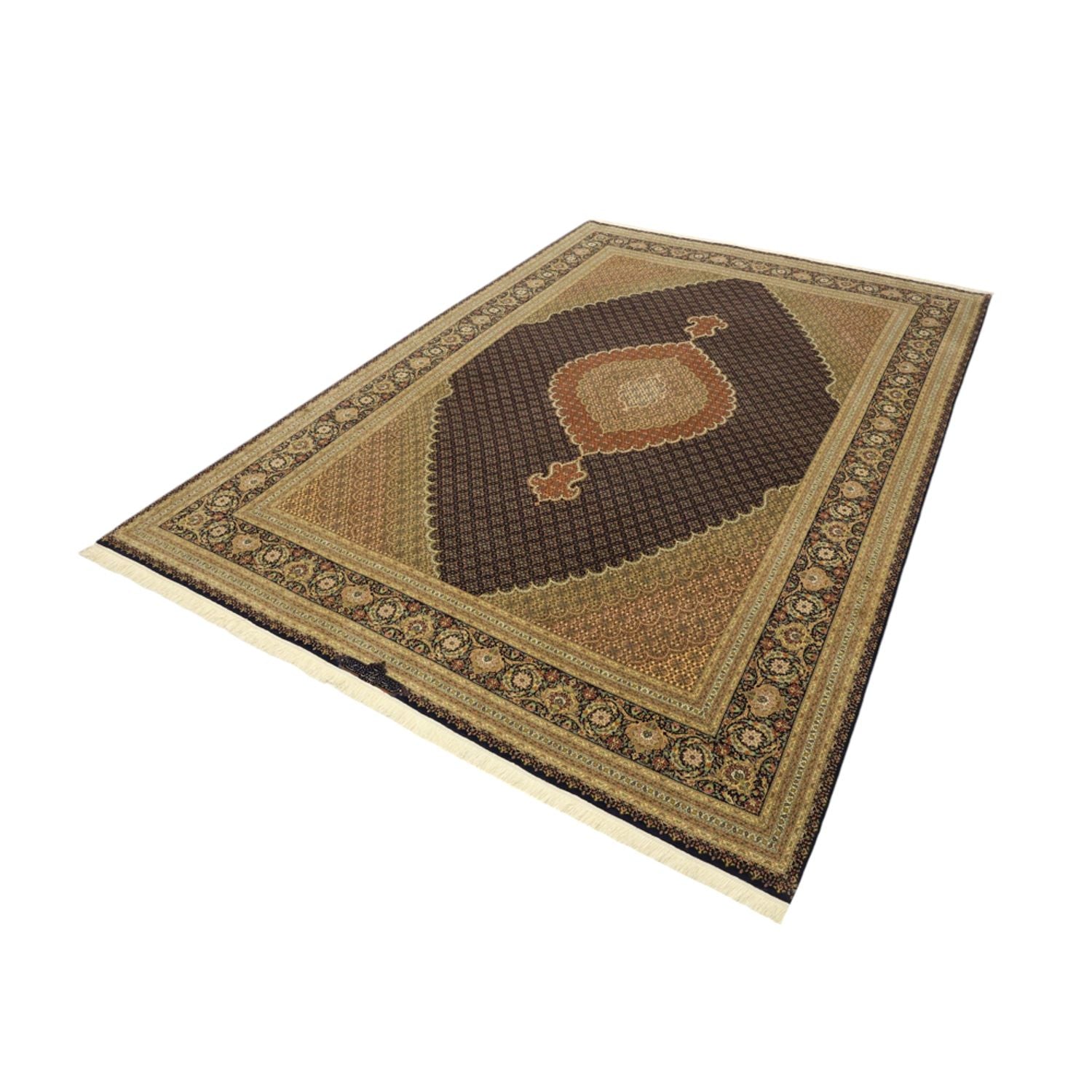 Persisk tæppe - Tabriz - Royal - Halskæde af silke - 362 x 251 cm - mørk beige