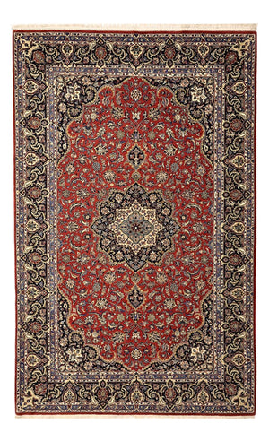 Persisk tæppe - Ghom - Royal - Halskæde af silke - 220 x 141 cm - rød