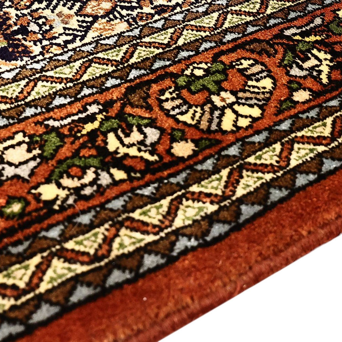 Persisk tæppe - Nomadisk - 201 x 153 cm - mørk beige