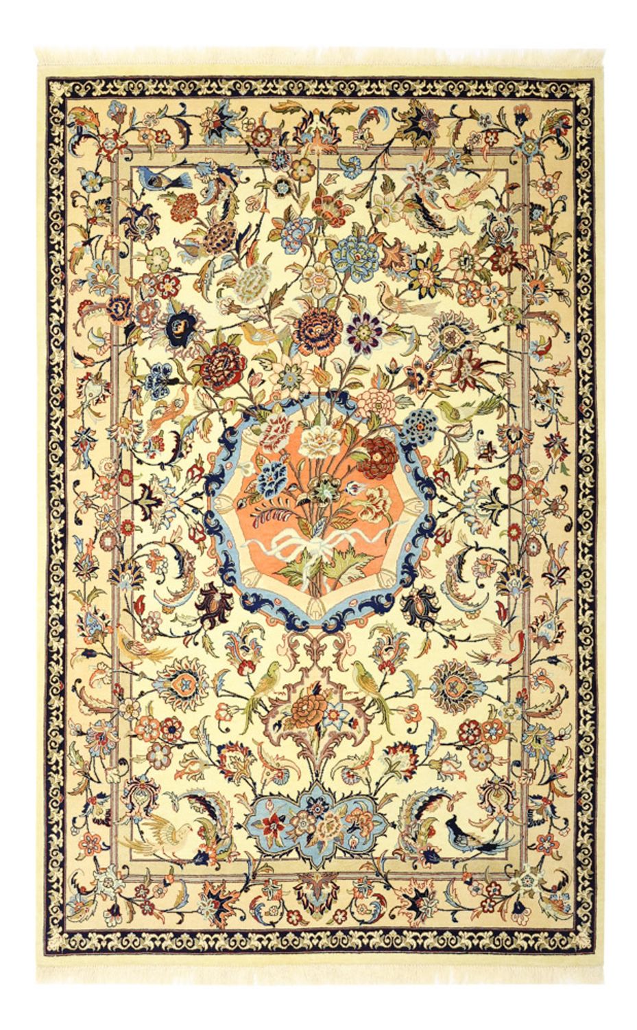 Persisk tæppe - Isfahan - Premium - 156 x 100 cm - beige